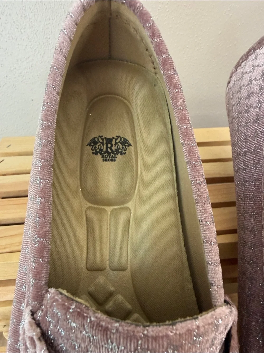Royal Shoes Pink Diamonds Formal Loafers 10